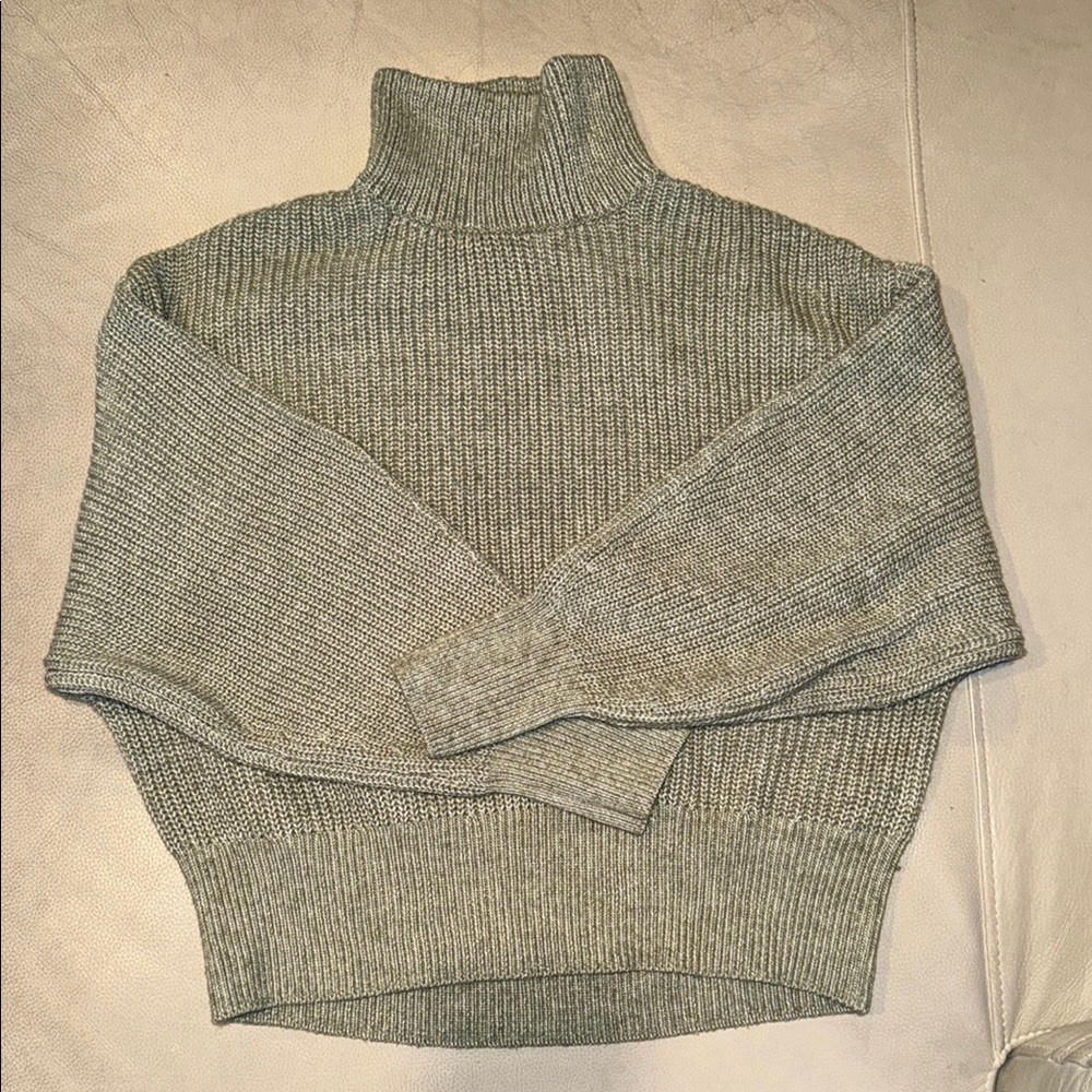 Cozy Green Turtleneck Sweater